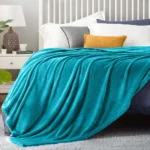 Flannel Fleece Blanket Teal Twin1