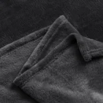 Polar Fleece Blanket Dark Grey Twin2