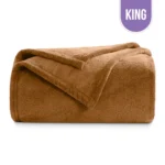 Polar Fleece Blanket King 108"x90" - Tan