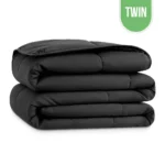 Microfiber Comforter Twin 66″x90″ – Dark Grey