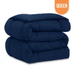 Microfiber Comforter Queen 90″x90″ – Navy Blue