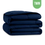 Microfiber Comforter Twin 66″x90″ – Navy Blue