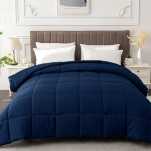 Premium Microfiber Comforters Navy Blue Twin1