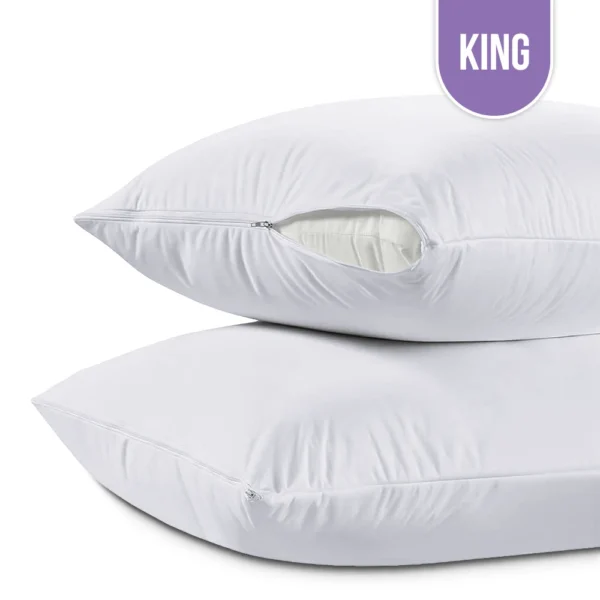 Microfiber Pillow Protector Zipper King 20"x40"