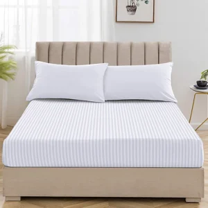 Striped Fitted bed sheet King XXL1