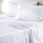 Striped flat bed sheet King XXL1