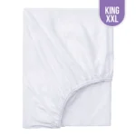 T-250 Luxury White Bed Sheet King Fitted XXL – 78″x80″x15