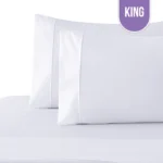 T-250 Luxury White Pillow Case King – 42″x46″