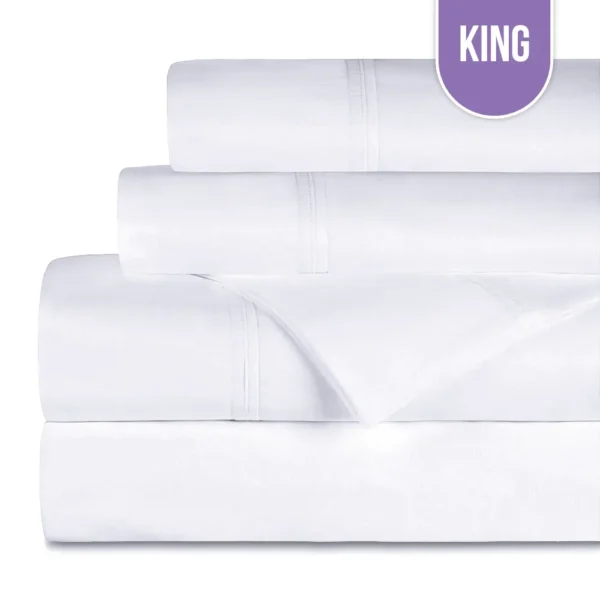 T200 Premium Flat Bed Sheets King