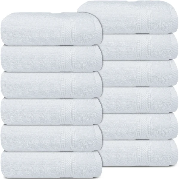 1st image Front White Face Towel