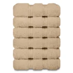 Lush Ultra Luxury Face Towel - Beige 13"x13"