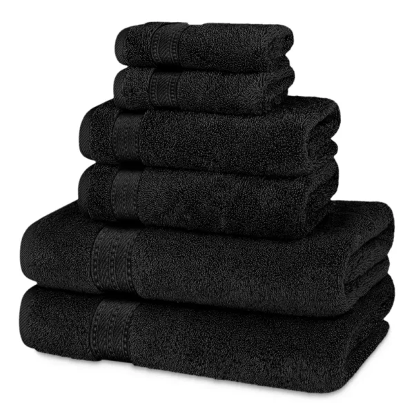 Prestige Luxury Color Towel Set – Black