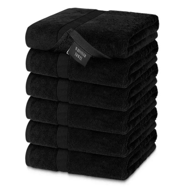 Whistler Premium Hand Towel – Jet Black 16″x27″