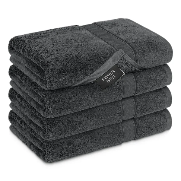 Whistler Premium Bath Towel – Charcoal Grey 24″x48″