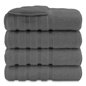 Lush Ultra Luxury Bath Towel - Dark Grey 27"x54"