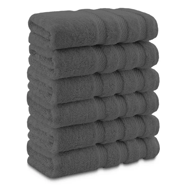 Lush Ultra Luxury Hand Towel - Dark Grey 16"x30"