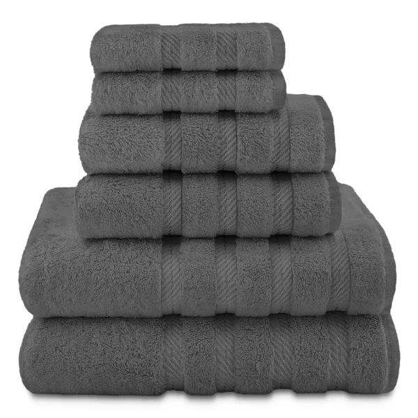 Lush Ultra Luxury Towel Set - Dark Grey