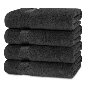 Prestige Luxury Color Bath Towels - Dark Grey 26"x52"