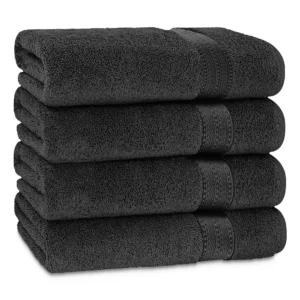 Prestige Luxury Color Bath Towels - Dark Grey 27"x54"