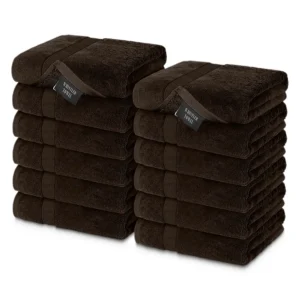 Whistler Premium Face Towel – Espresso Brown 12″x12″