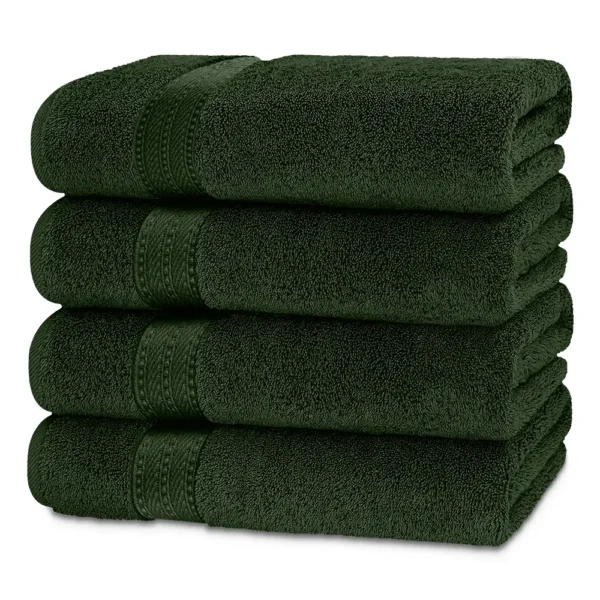 Prestige Luxury Color Bath Towels - Hunter Green 26"x52"