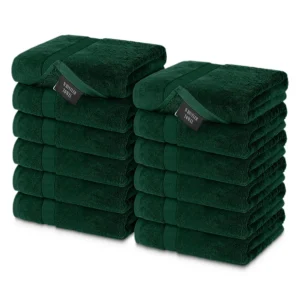 Whistler Premium Face Towel – Hunter Green 12″x12″