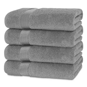 Prestige Luxury Color Bath Towels - Light Grey 26"x52"