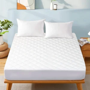 Luxury Fitted Mattress Pad 6 oz Fill Twin 36"x18"x15"