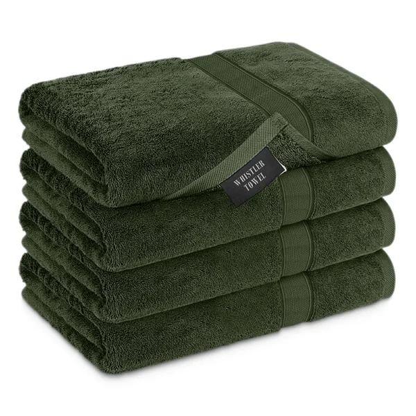 Whistler Premium Bath Towel – Moss Green 24″x48″