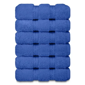 Lush Ultra Luxury Face Towel - Blue 13"x13"