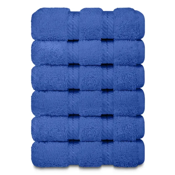 Lush Ultra Luxury Face Towel - Blue 13"x13"