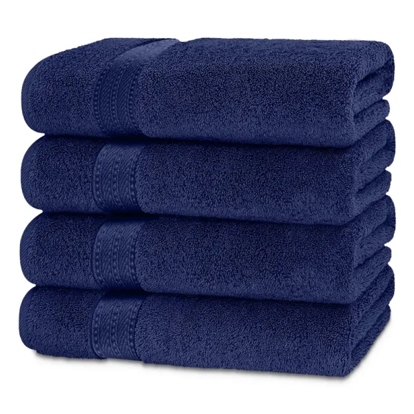 Prestige Luxury Color Bath Towels - Navy Blue 26"x52"