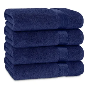 Prestige Luxury Color Bath Towels - Navy Blue 27"x54"