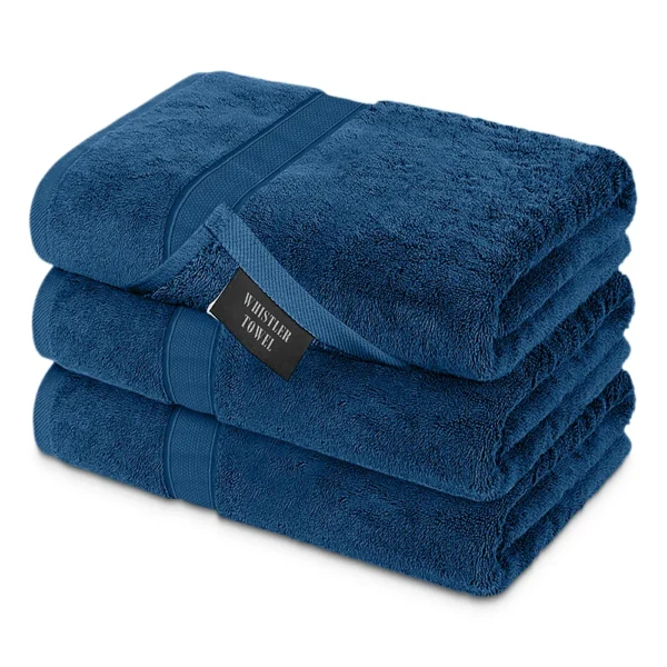 Whistler Premium Bath Towel – Navy Blue 27″x54″