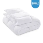 Premium Microfiber Comforter Double – White 80″x90″