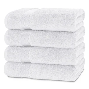 Prestige Luxury Bath Towels – White 26″x52″