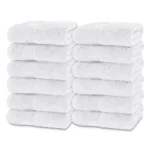 Prestige Luxury Face Towels – White 12″x12″