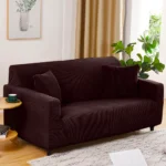 Sofa Cover Two Seater Chocolate1