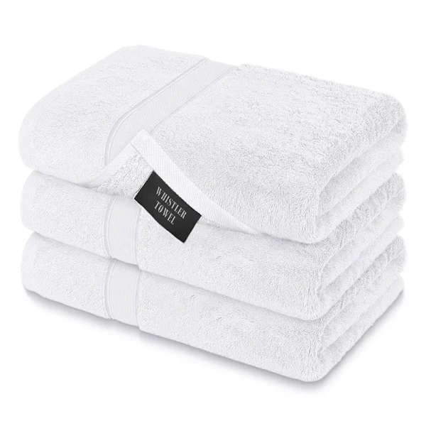 Whistler Premium Bath Towel – Pearl White 27″x54″