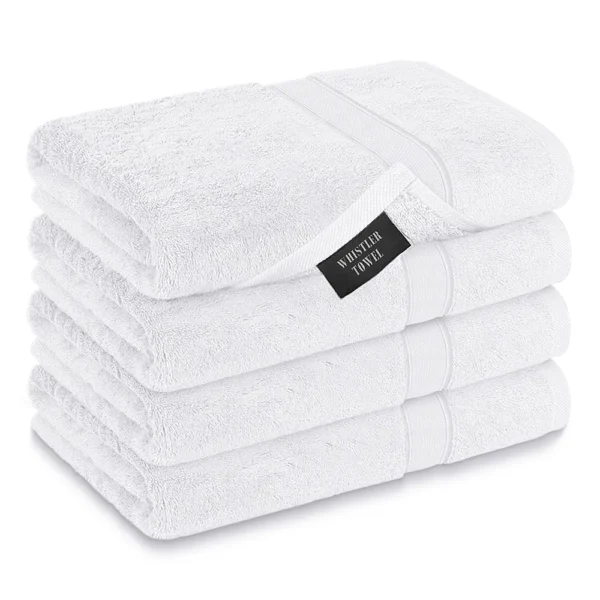 Whistler Premium Bath Towel – Pearl White 24″x48″