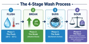 Hotel Bedsheet Multi-Stage Washcycle [Step by Step] - Linen Mart