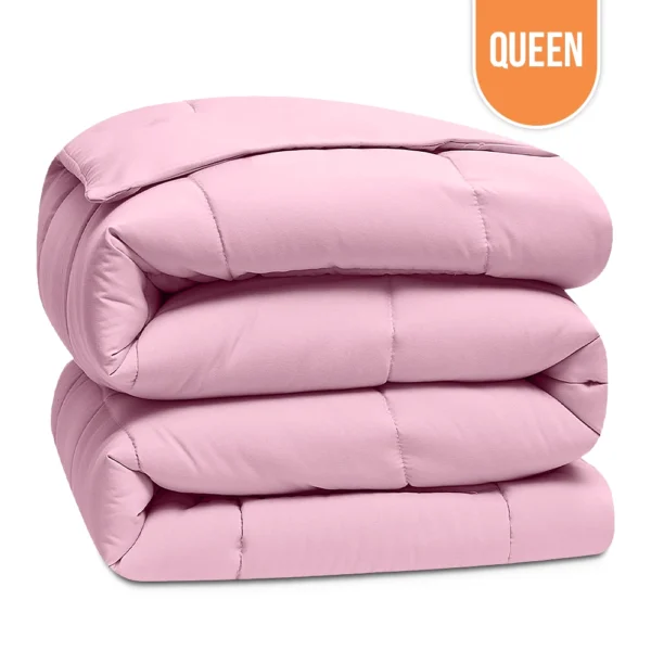 Economy Comforters Queen 90″x90″ – Pink