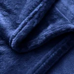 Polar Fleece Blanket Navy Blue Twin2