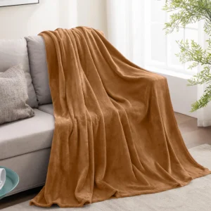 Polar Fleece Blanket Tan Double1