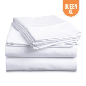 T-200 Premium Queen Flat Bed Sheet XL – 90″x110″