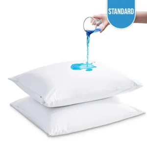 Waterproof Microfiber Pillow Protector Zipper Standard 20"x26"