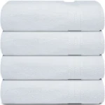 1st image Front White Bath Towel