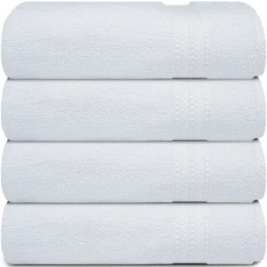 1st image Front White Bath Towel