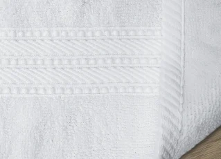 3rd image White prestige Towel without Loop