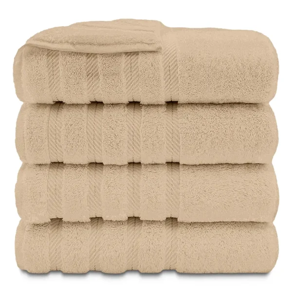 Lush Ultra Luxury Bath Towel - Beige 27"x54"